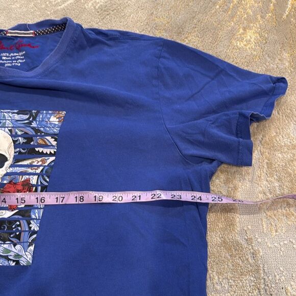 Robert Graham Wolfe skull Graphic Print Shirt size 2XL - Picture 5 of 7